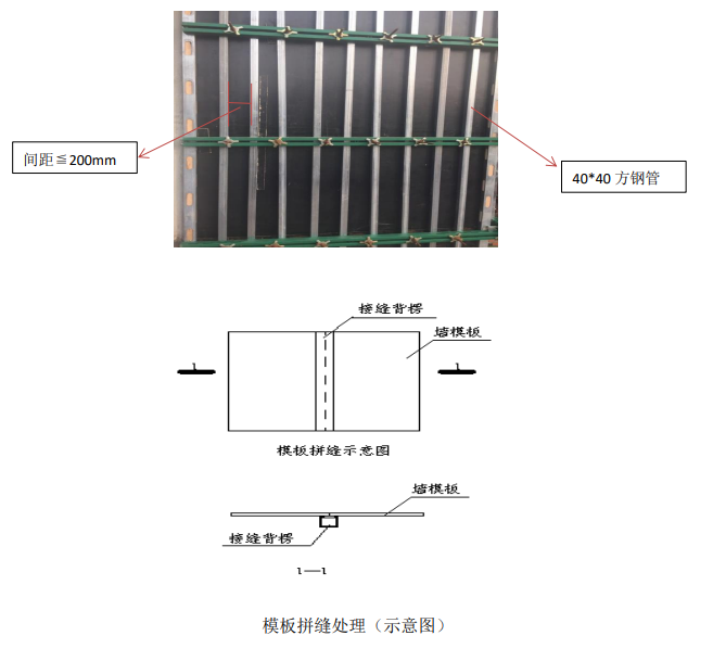 木模板鋼背楞支撐體系_創(chuàng)星學校合同技術(shù)要求體系